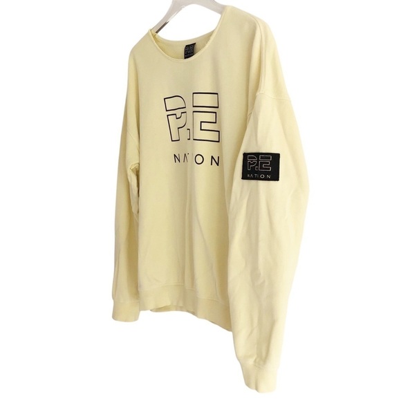 P.E. Nation Crew Neck Heads Up Sweatshirt Size Medium - Picture 4 of 7
